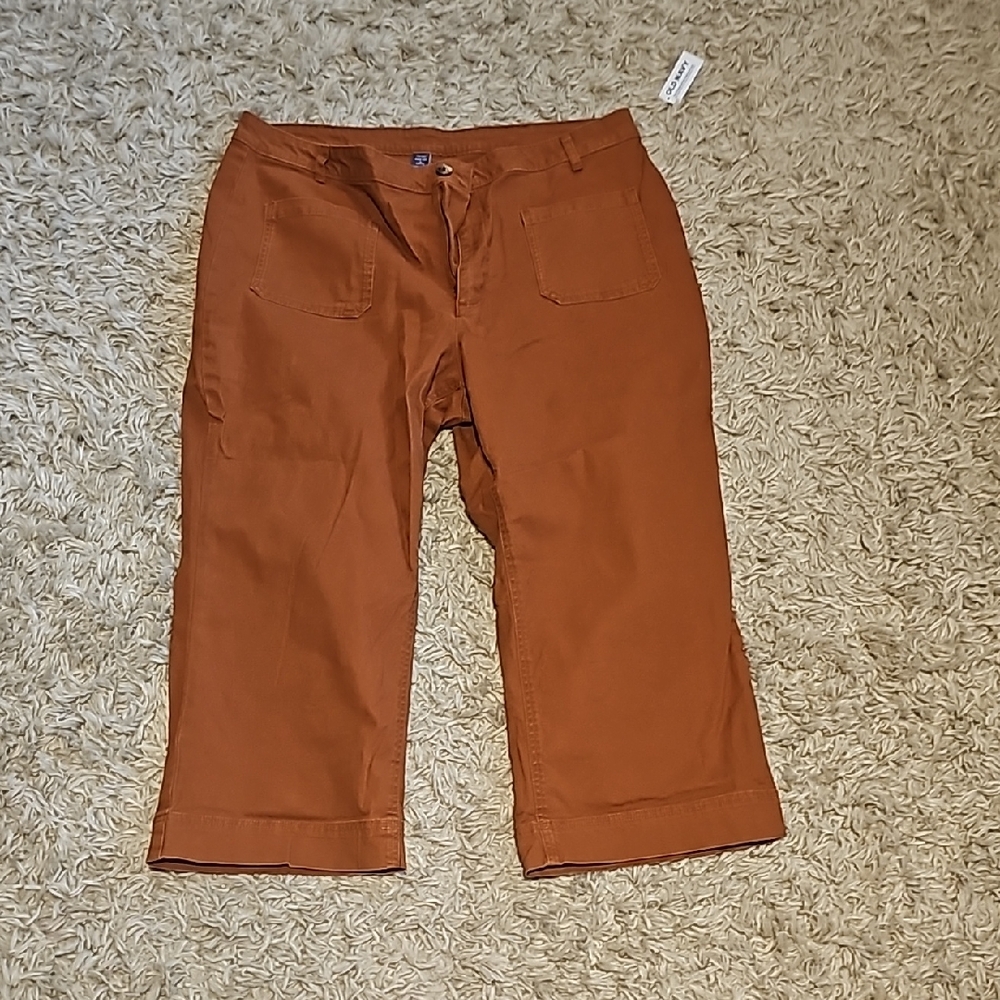 Old Navy Rust Orange Women's Jeans Wide Leg (18 Petite)